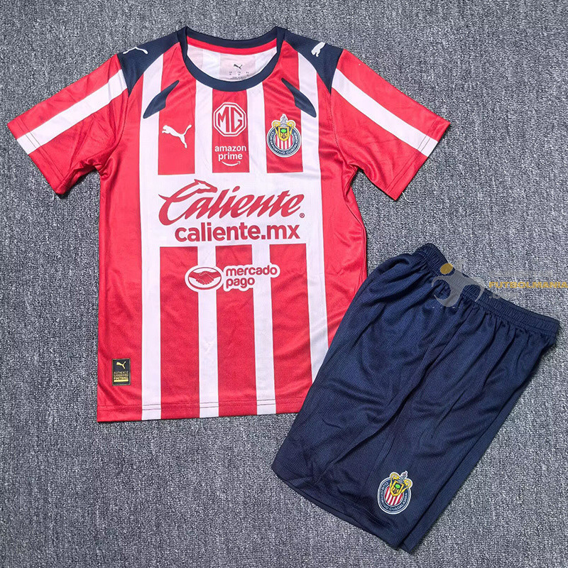 Camiseta y Pantalón Niños Chivas de Guadalajara Primera Equipación 2025-2026