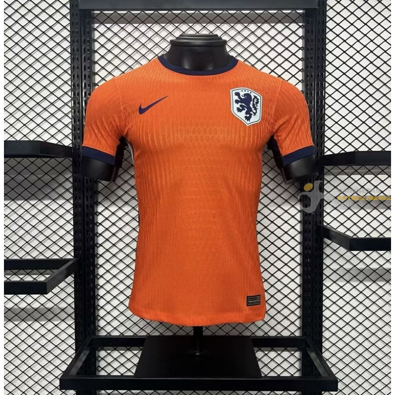 Camiseta Fútbol Países Bajos Primera Equipación Versión Jugador Eurocopa 2024