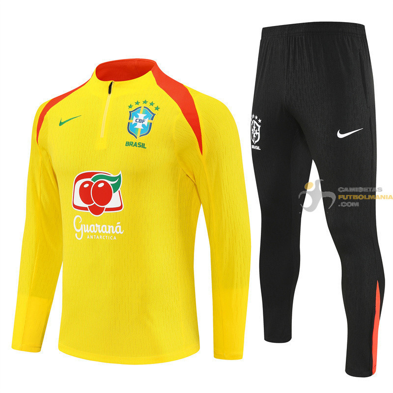 Chándal Niños Brasil Amarillo 2025-2026