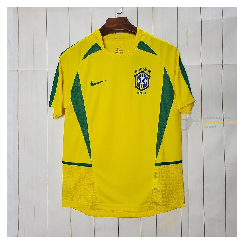 Camiseta Brasil CBF Retro Clásica 2002 brazil vintage jersey