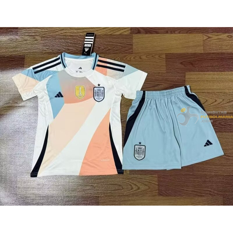 Camiseta y Pantalón Niños España Femenino Segunda Equipación 2025