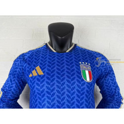 Camiseta Fútbol Italia Primera Equipación Versión Jugador Manga Larga 2026