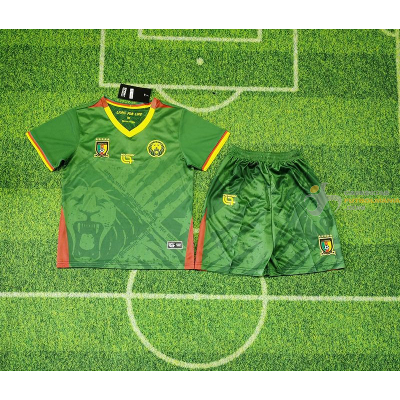 Camiseta y Pantalón Niños Camerún Primera Equipación 2026