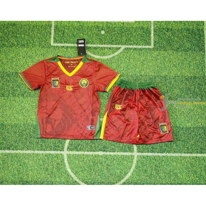 Camiseta y Pantalón Niños Camerún Segunda Equipación 2026