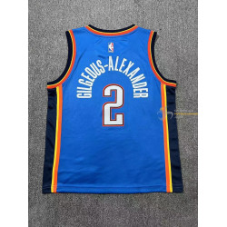 Camiseta NBA Niños Shai Gilgeous-Alexander 2 Oklahoma City Thunder Blue