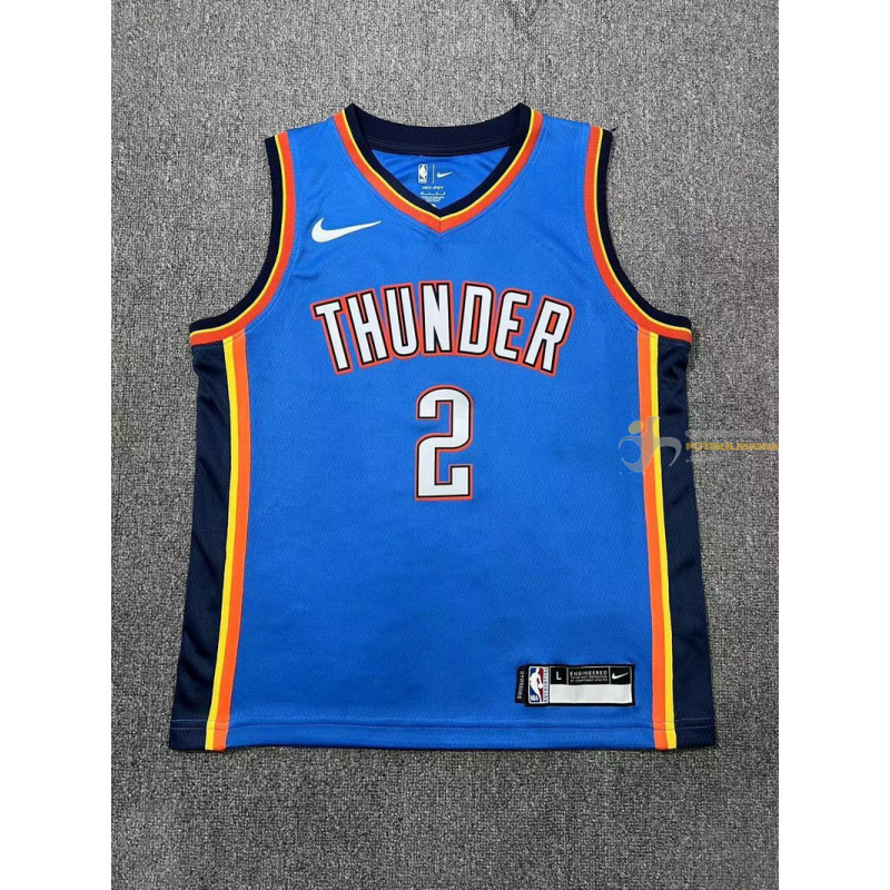 Camiseta NBA Niños Shai Gilgeous-Alexander 2 Oklahoma City Thunder Blue