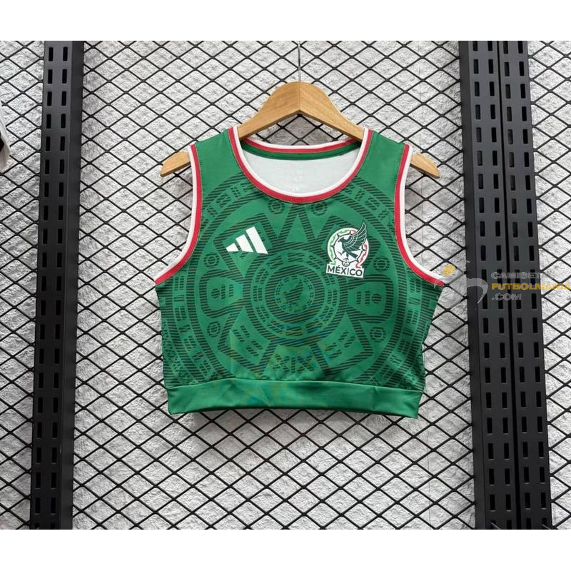 Camiseta Top Sin Mangas Mujer México Primera Equipación 2025-2026
