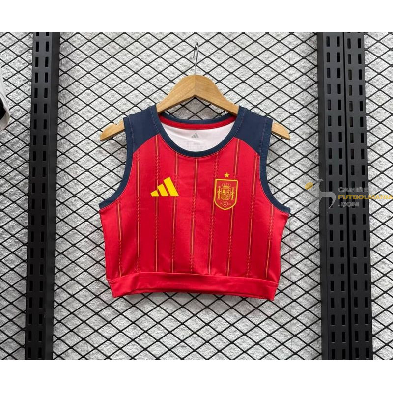 Camiseta Top Sin Mangas Mujer España Primera Equipación 2025-2026