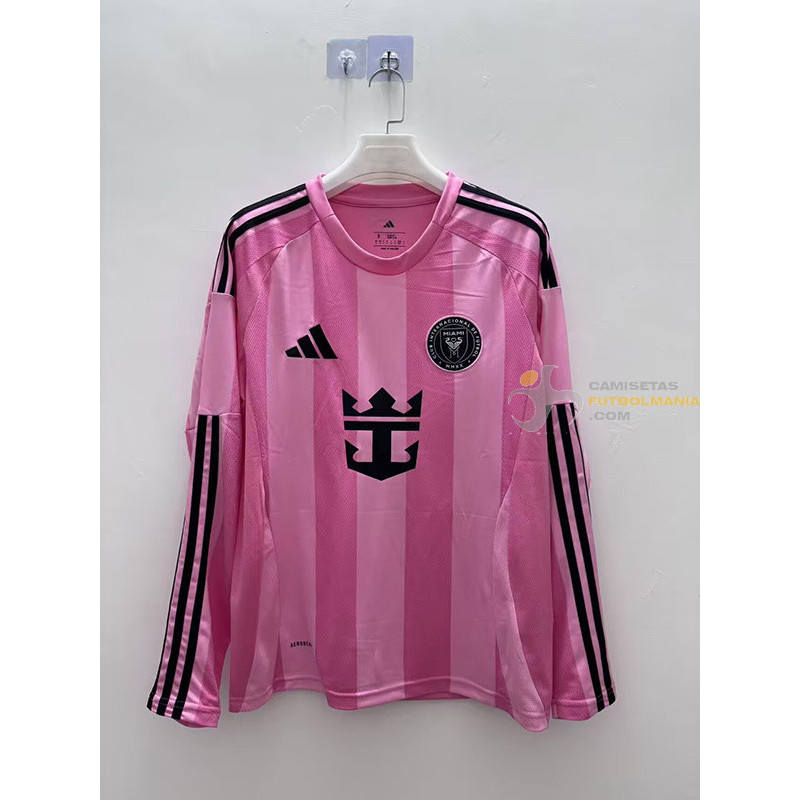 Camiseta Fútbol Inter Miami Primera Equipación Manga Larga 2025