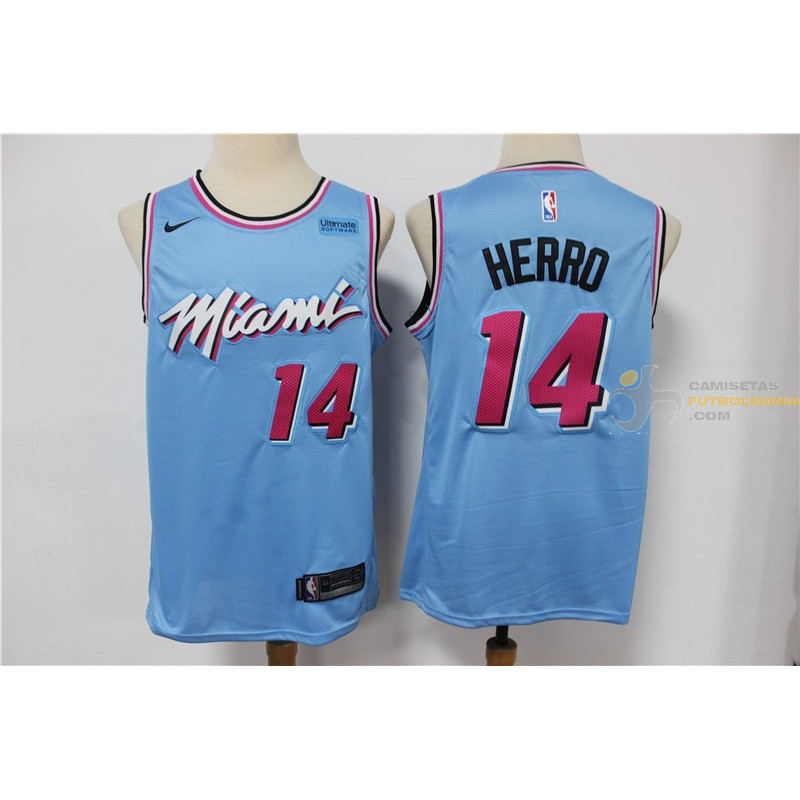 Camiseta NBA Tyler Herro Miami Heat Azul Claro 2019-2020