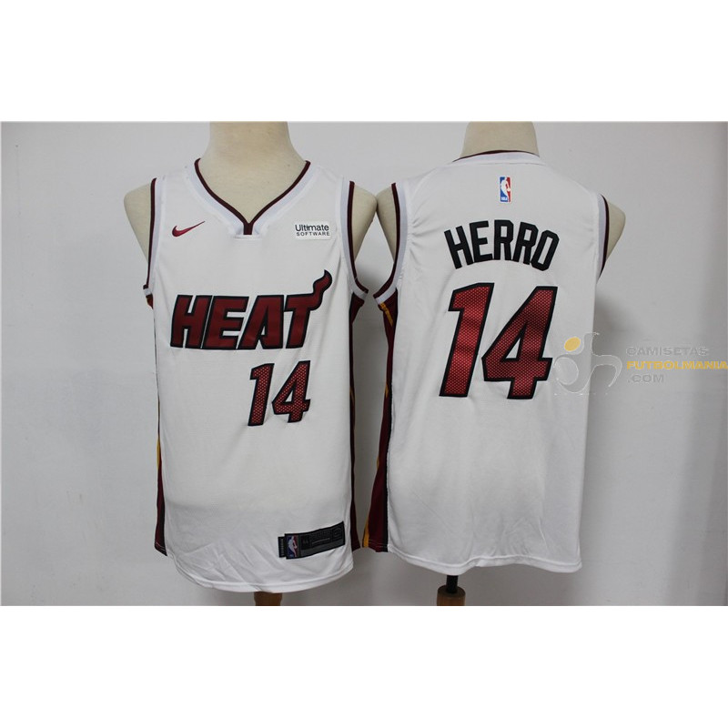 Camiseta NBA Tyler Herro Miami Heat Blanca 2019-2020