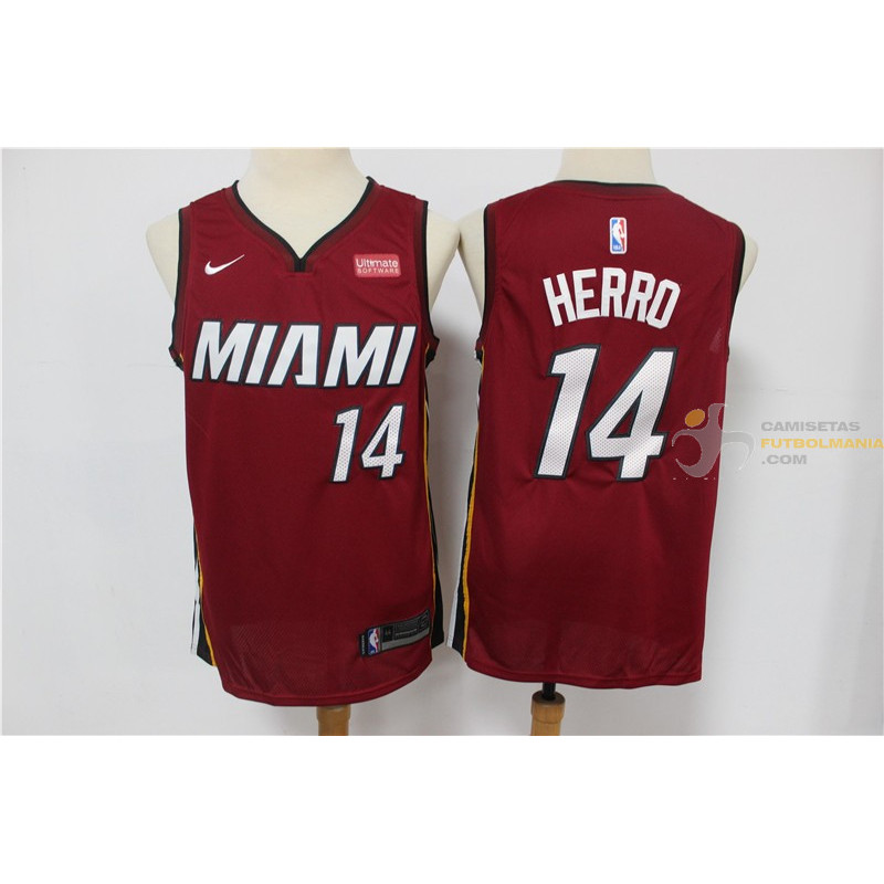 Camiseta NBA Tyler Herro Miami Heat Roja 2019-2020